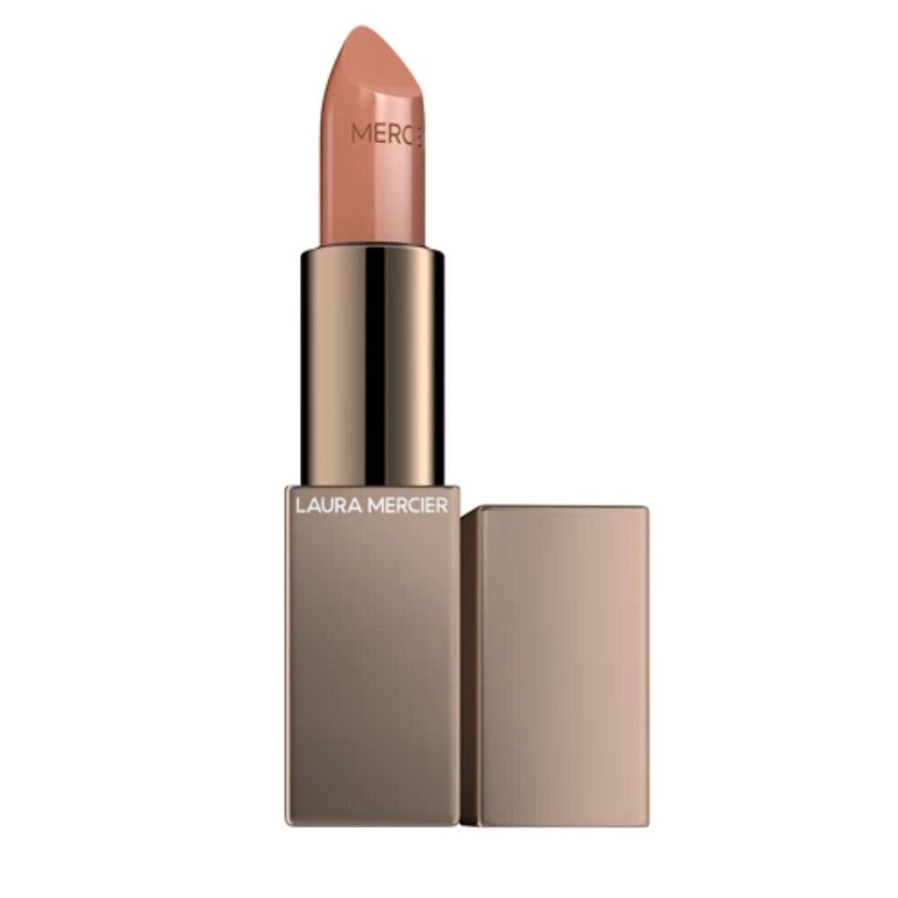 Laura Mercier Rouge Essentiel Lipstick 50 Brun Pale Satin Nude Cream Lip Color